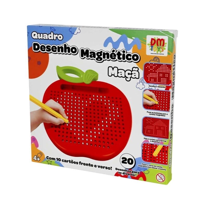 Apple-Shaped Magnetic Drawing Board – 260 Steel Balls