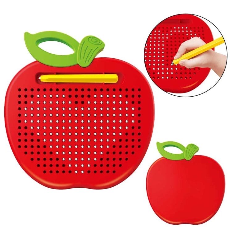 Apple-Shaped Magnetic Drawing Board – 260 Steel Balls