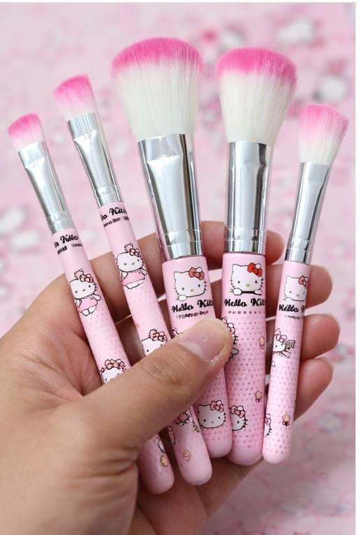 Hello kitty makeup brush set (6pcs)